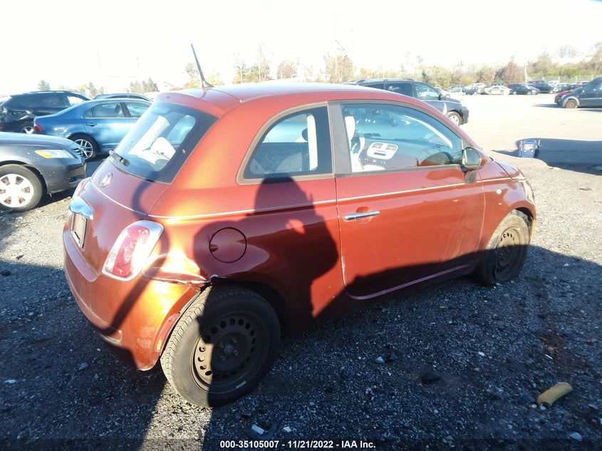 2012 Fiat 500 Pop VIN: 3C3CFFAR0CT229267 Lot: 35105007