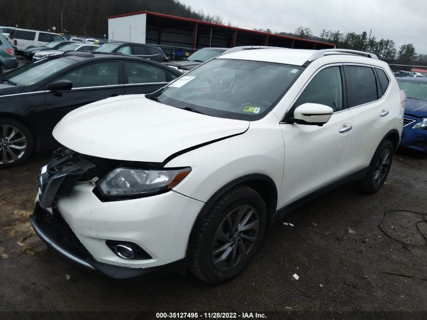 2016 Nissan Rogue Sl VIN: JN8AT2MV5GW143079 Lot: 35127495