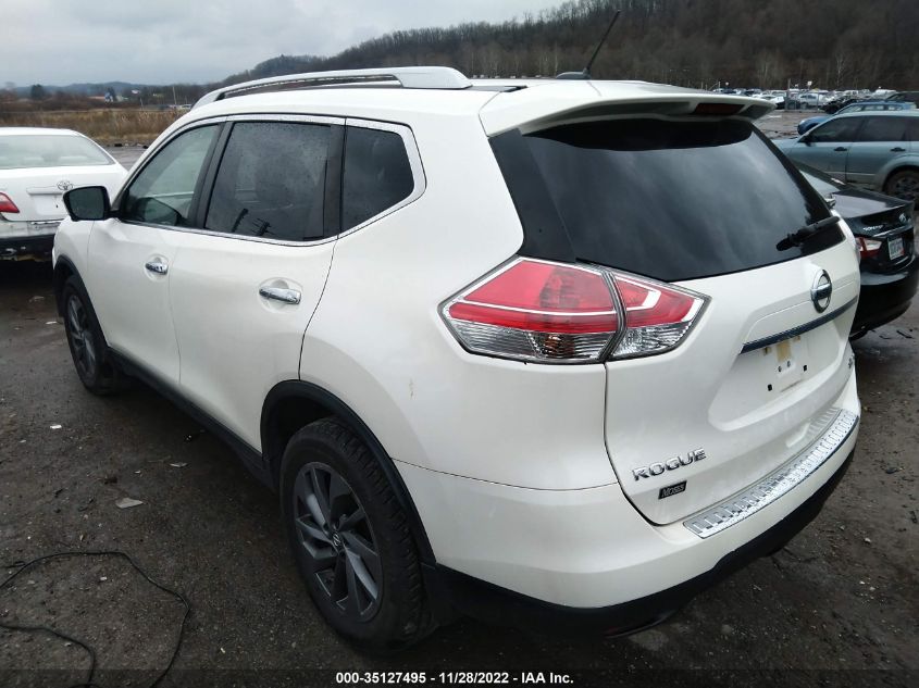 2016 Nissan Rogue Sl VIN: JN8AT2MV5GW143079 Lot: 35127495