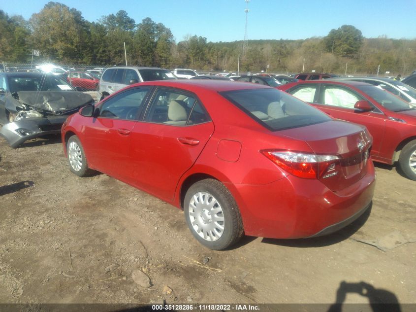 2015 Toyota Corolla Le VIN: 2T1BURHEXFC279697 Lot: 35128286