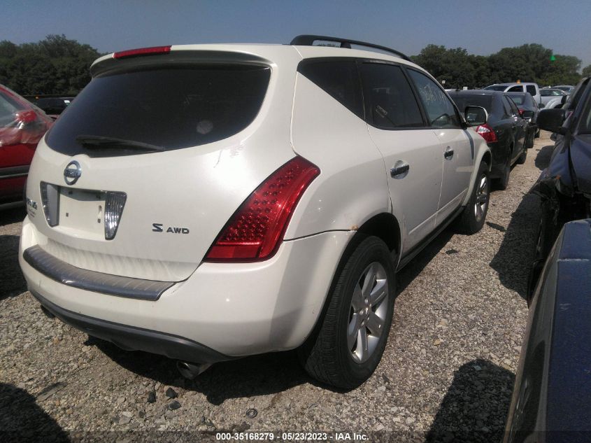 2006 Nissan Murano S VIN: JN8AZ08W36W513675 Lot: 35168279