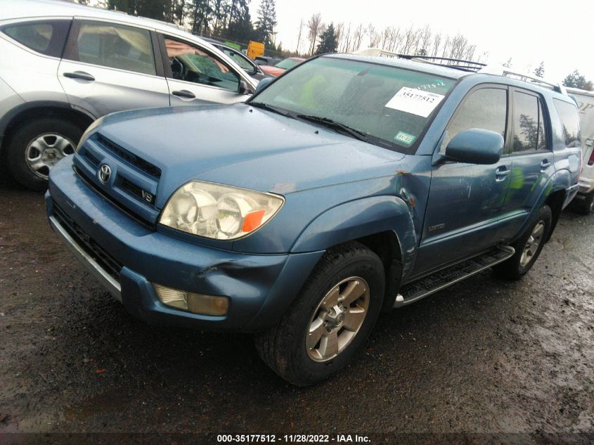 2003 Toyota 4Runner Limited VIN: JTEZT17R638001695 Lot: 35177512