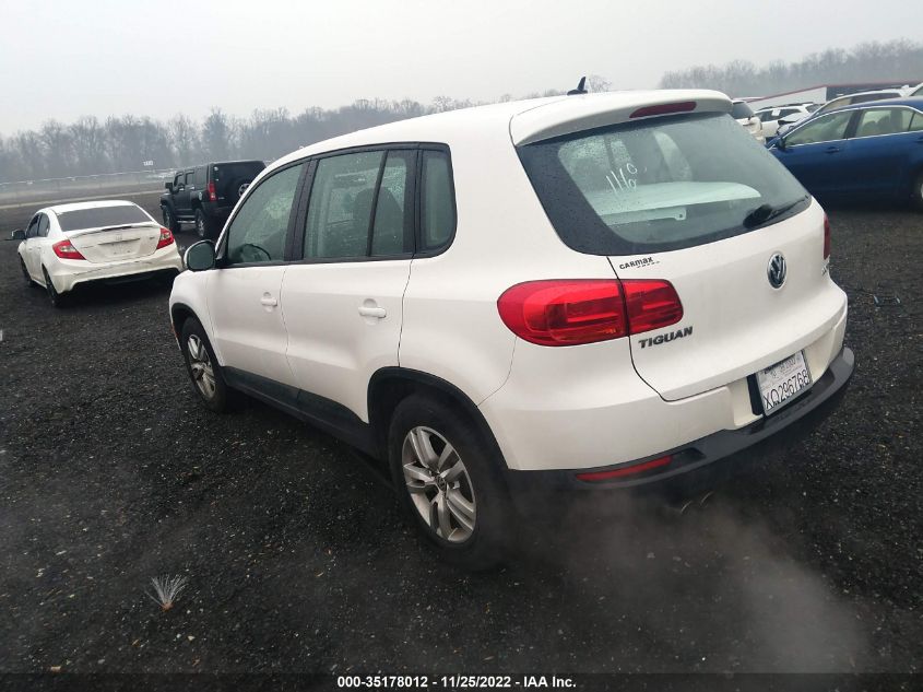 2013 Volkswagen Tiguan S VIN: WVGAV3AX9DW570838 Lot: 35178012