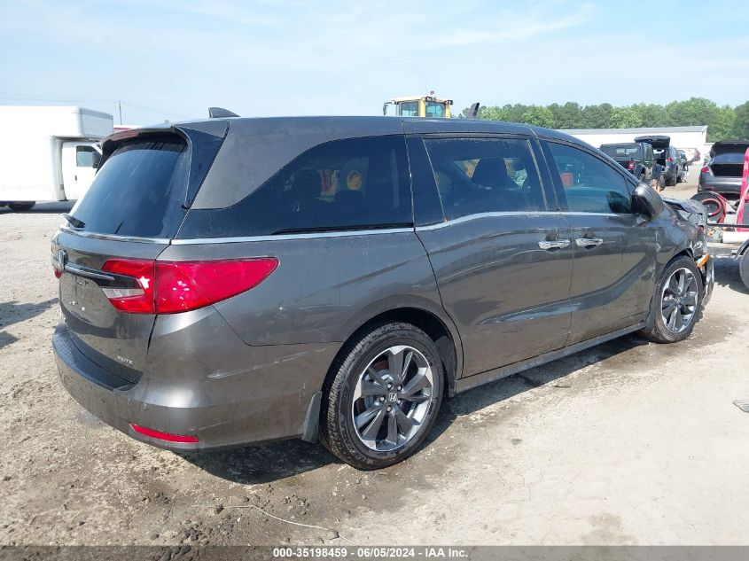 2023 Honda Odyssey Elite VIN: 5FNRL6H96PB009687 Lot: 35198459