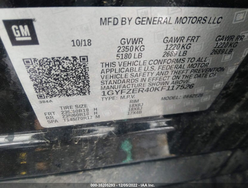 1GYFZER40KF117526