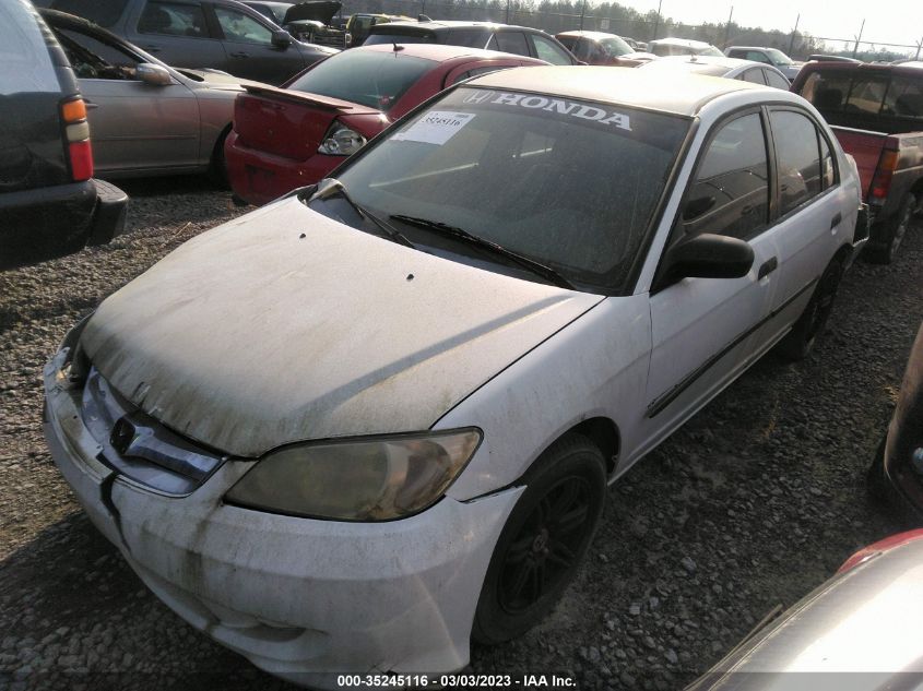 1HGES16385L029597 2005 Honda Civic Vp