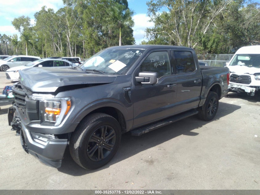 VIN 1FTFW1E82NFB26779 2022 FORD F-150 LARIAT