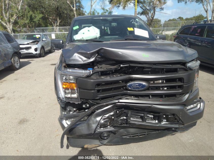 2022 Ford F-150 Lariat VIN: 1FTFW1E82NFB26779 Lot: 35253775