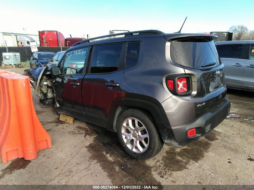 2017 Jeep Renegade Latitude 4X4 VIN: ZACCJBBB1HPG29874 Lot: 35274054