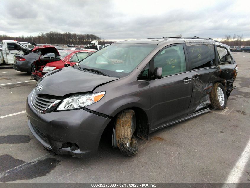 5TDYK3DC2ES497401 2014 Toyota Sienna Xle V6 8 Passenger