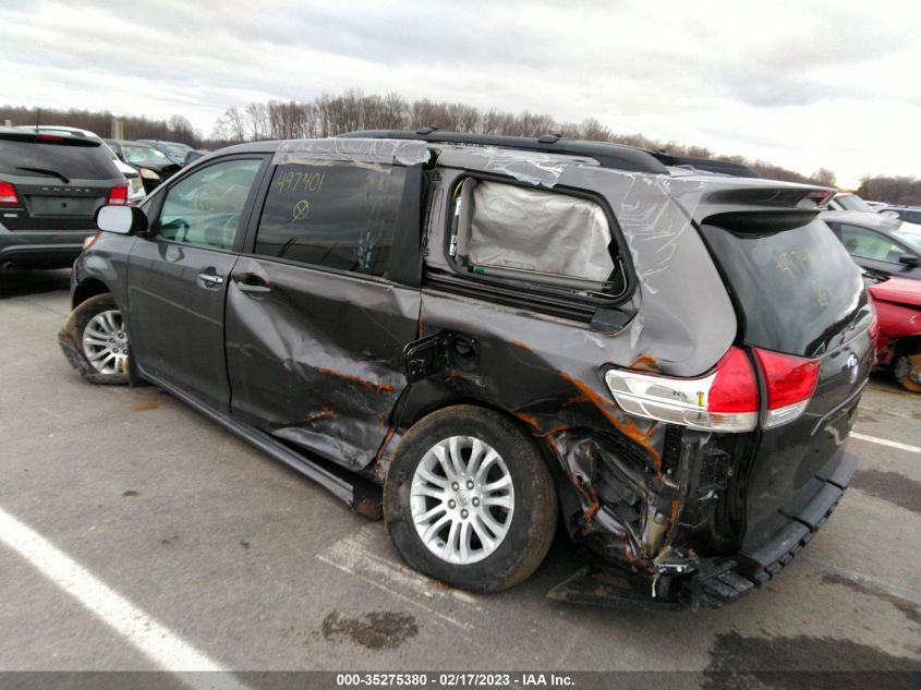 2014 Toyota Sienna Xle V6 8 Passenger VIN: 5TDYK3DC2ES497401 Lot: 35275380