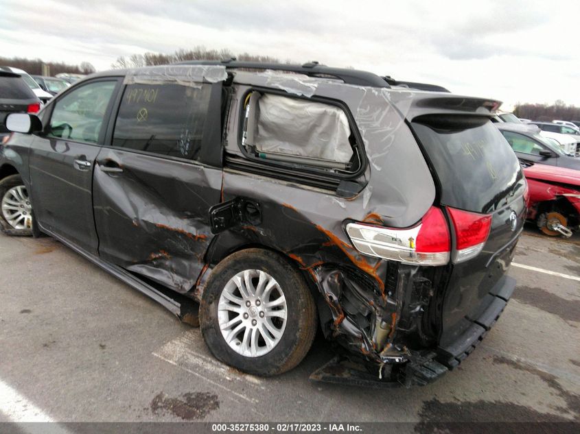 5TDYK3DC2ES497401 2014 Toyota Sienna Xle V6 8 Passenger