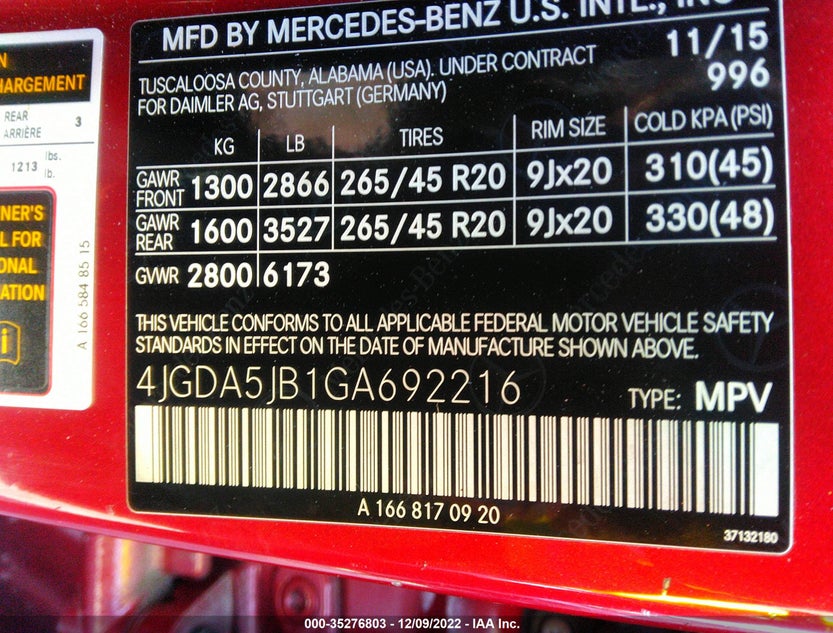 4JGDA5JB1GA692216