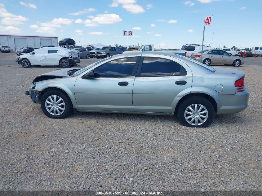 2004 Dodge Stratus Se VIN: 1B3EL36X34N284821 Lot: 35307599