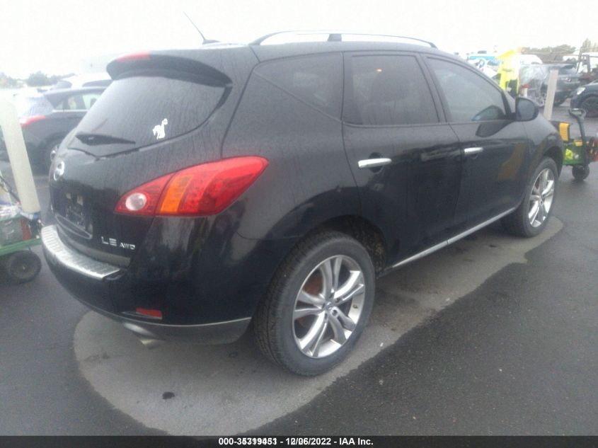 2010 Nissan Murano Le VIN: JN8AZ1MW2AW102644 Lot: 35319451