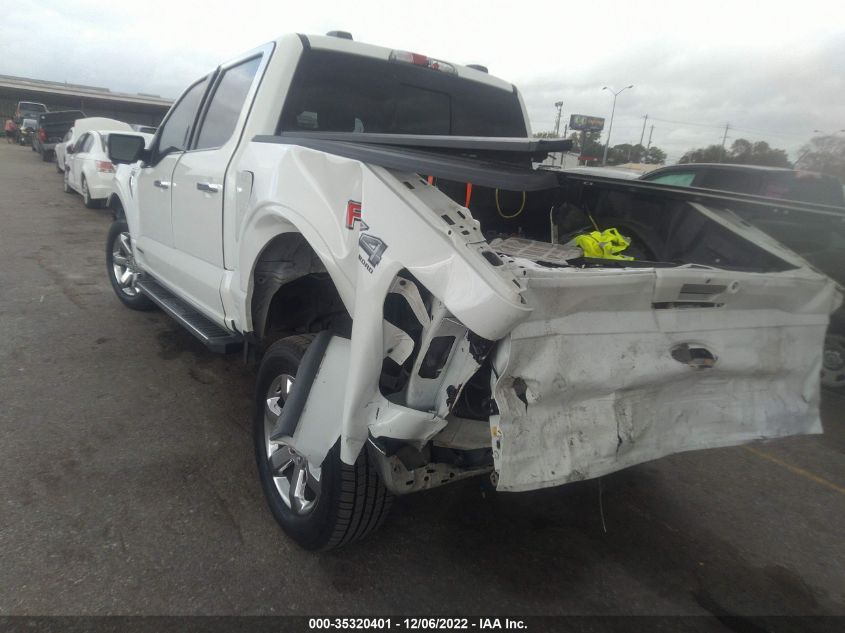 1FTFW1EDXMFD08970 2021 Ford F-150 Lariat