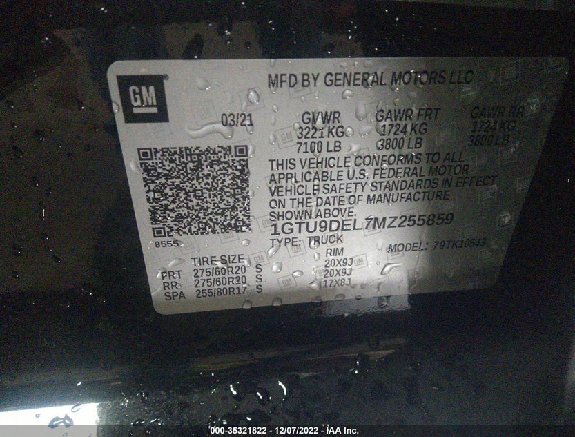 1GTU9DEL7MZ255859