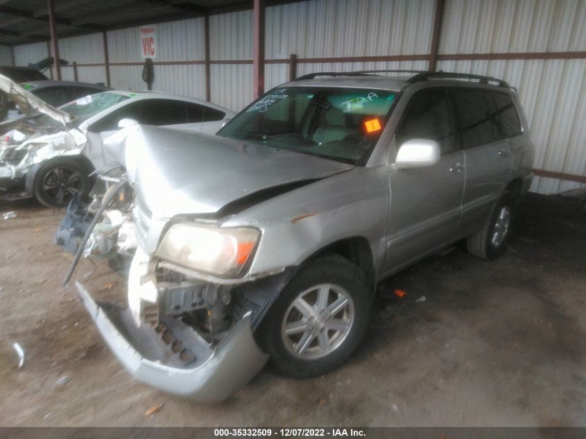 2007 Toyota Highlander VIN: JTEDD21AX70168517 Lot: 35332509