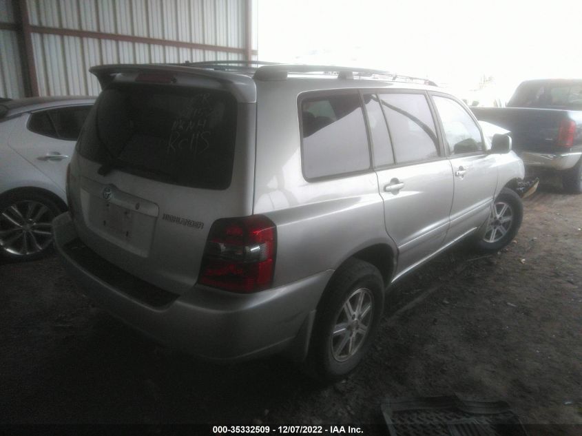 2007 Toyota Highlander VIN: JTEDD21AX70168517 Lot: 35332509