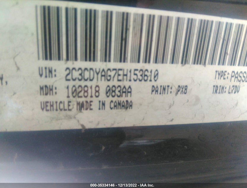 2C3CDYAG7EH153610