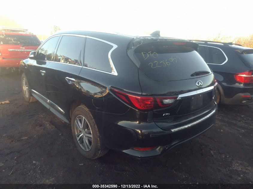 2020 Infiniti Qx60 Luxe Awd VIN: 5N1DL0MMXLC502843 Lot: 35342590