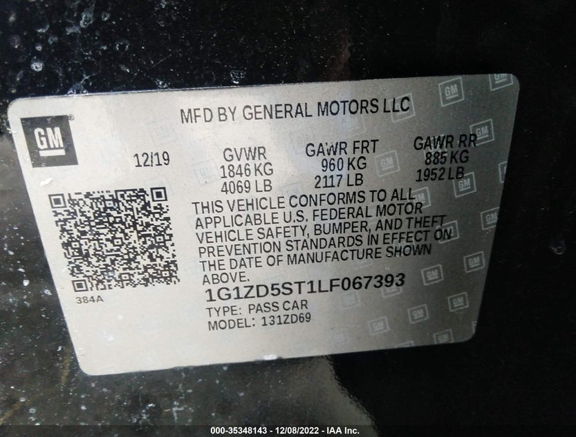 1G1ZD5ST1LF067393