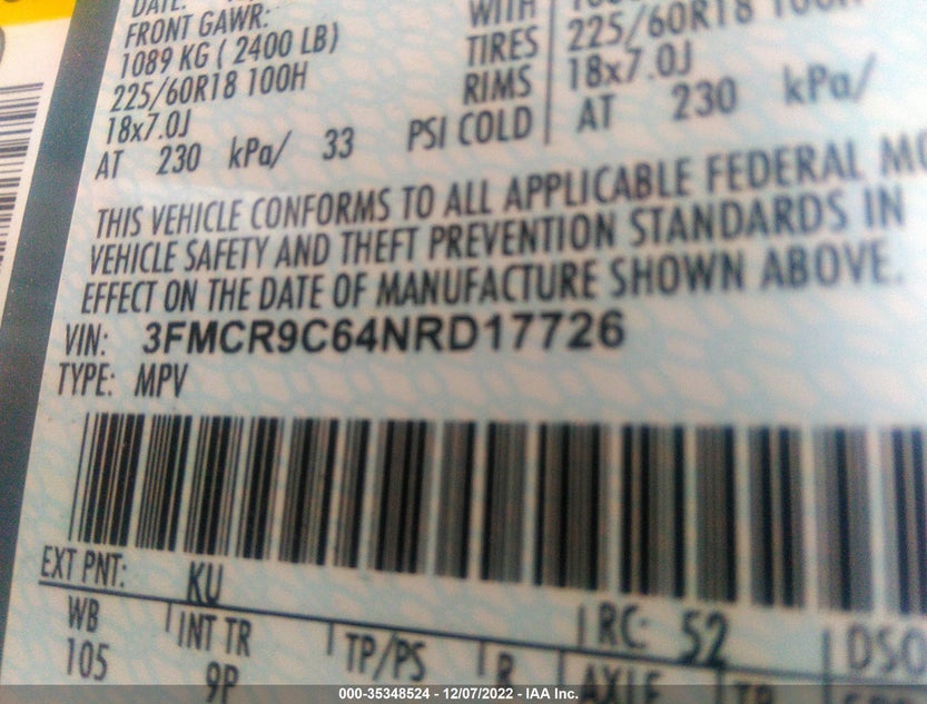 3FMCR9C64NRD17726