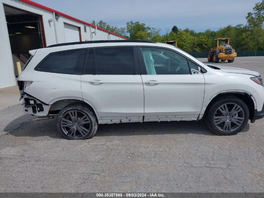 2022 Honda Pilot Awd Sport VIN: 5FNYF6H39NB067658 Lot: 35357085