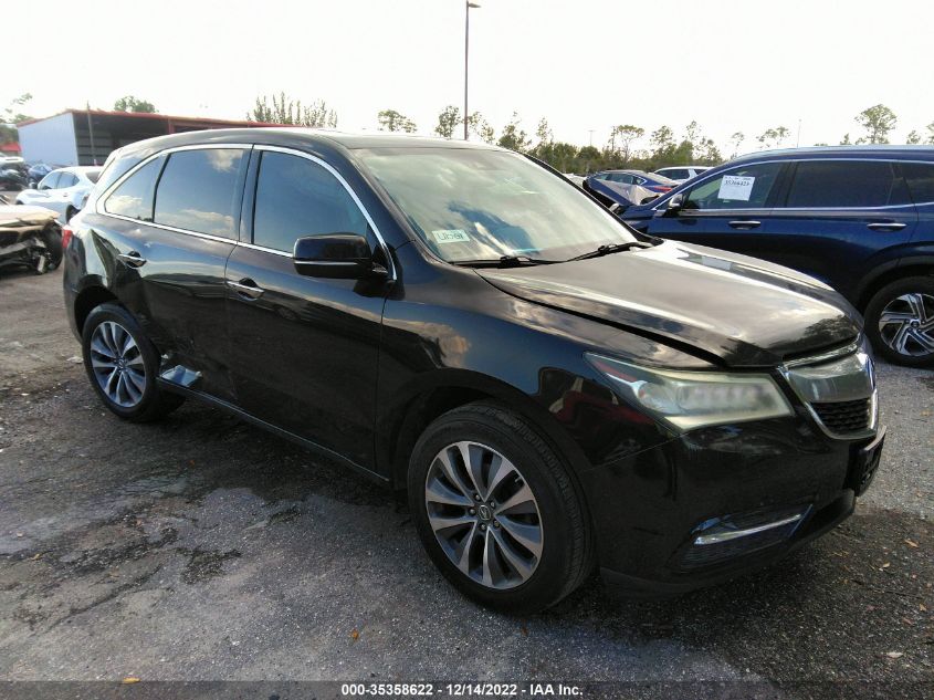 2016 Acura Mdx Technology & Acurawatch Plus Packages/Technology Package VIN: 5FRYD3H48GB018336 Lot: 35358622