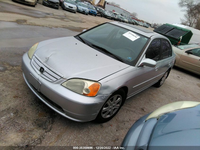 2003 Honda Civic Ex VIN: 2HGES26703H614788 Lot: 35358696