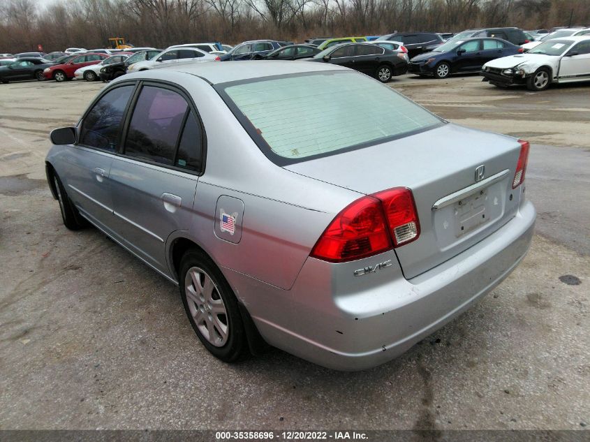 2003 Honda Civic Ex VIN: 2HGES26703H614788 Lot: 35358696