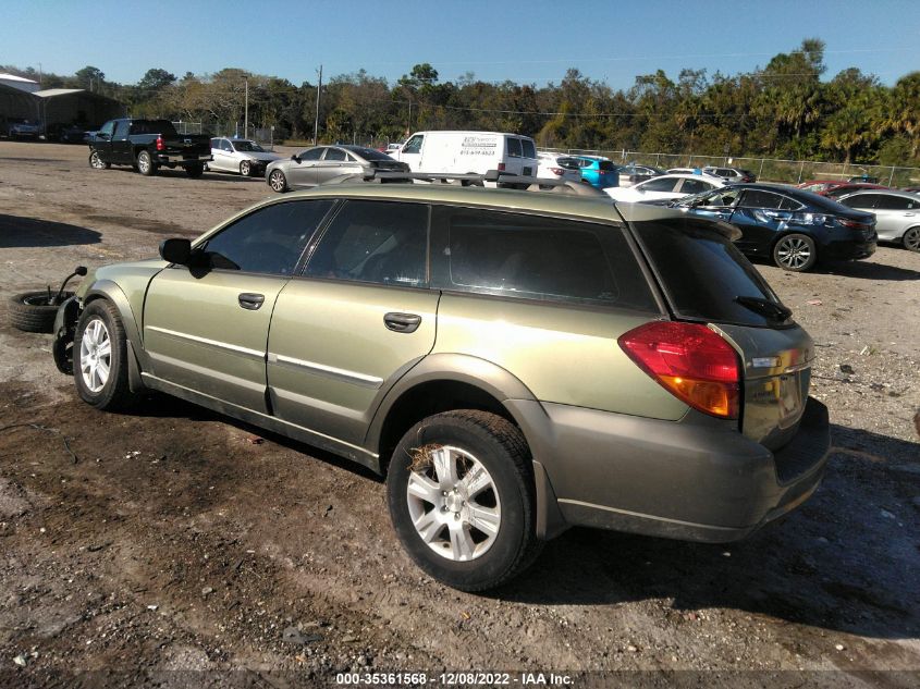 2005 Subaru Outback 2.5I VIN: 4S4BP61C057341215 Lot: 35361568