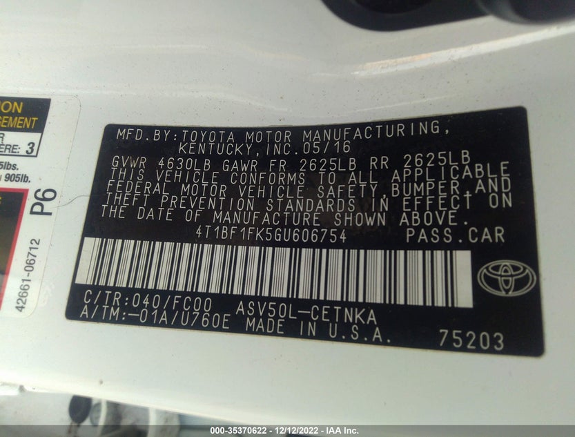 4T1BF1FK5GU606754
