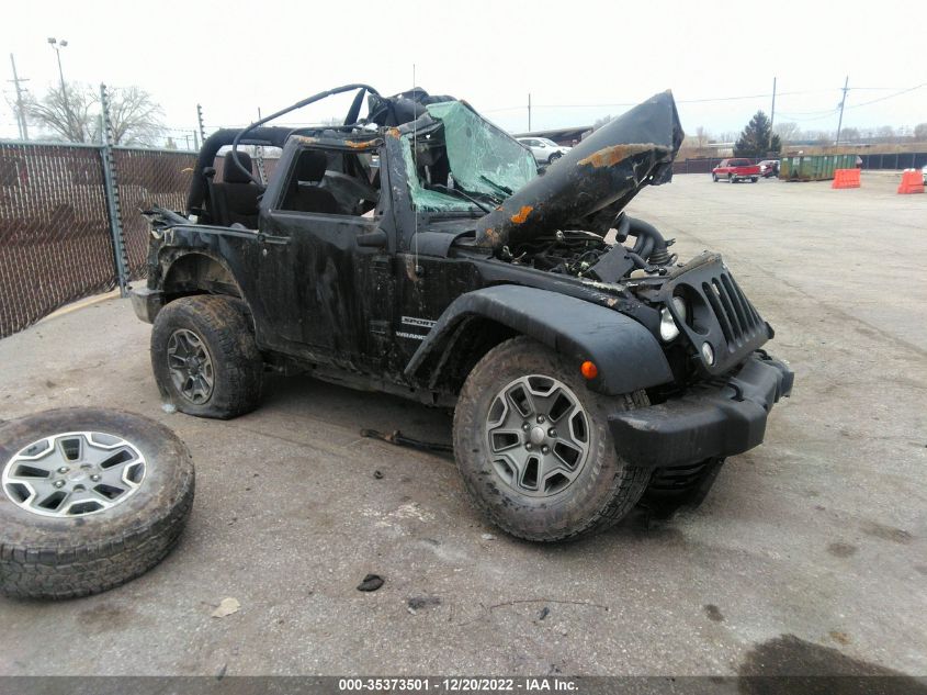 2017 Jeep Wrangler Sport 4X4 VIN: 1C4AJWAGXHL671766 Lot: 35373501