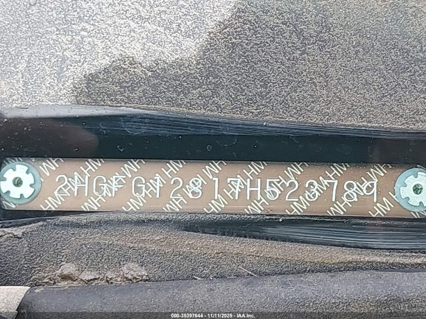 2007 Honda Civic Ex VIN: 2HGFG12817H523789 Lot: 35397644