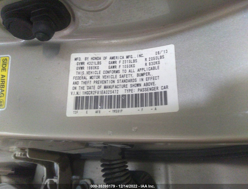 1HGCR2F81EA025472