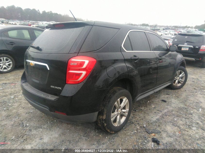 2016 Chevrolet Equinox Ls VIN: 2GNALBEK3G1153382 Lot: 35404527