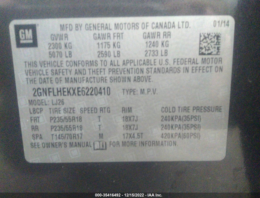 2GNFLHEKXE6220410