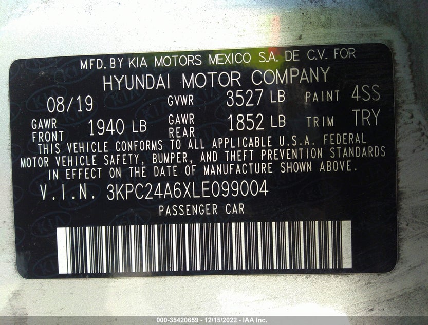 3KPC24A6XLE099004