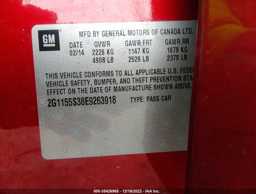 2G1155S38E9263918