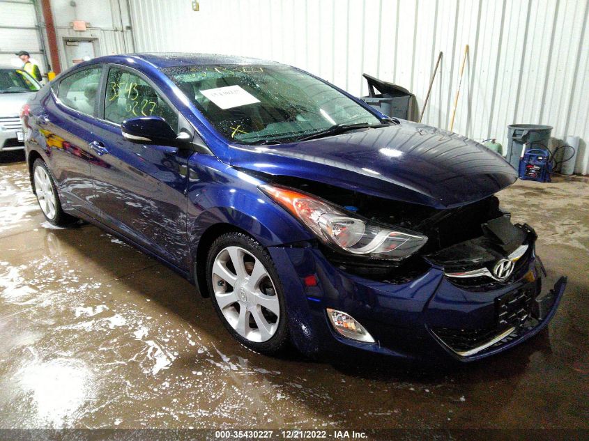 2013 Hyundai Elantra Limited VIN: 5NPDH4AE7DH416504 Lot: 35430227