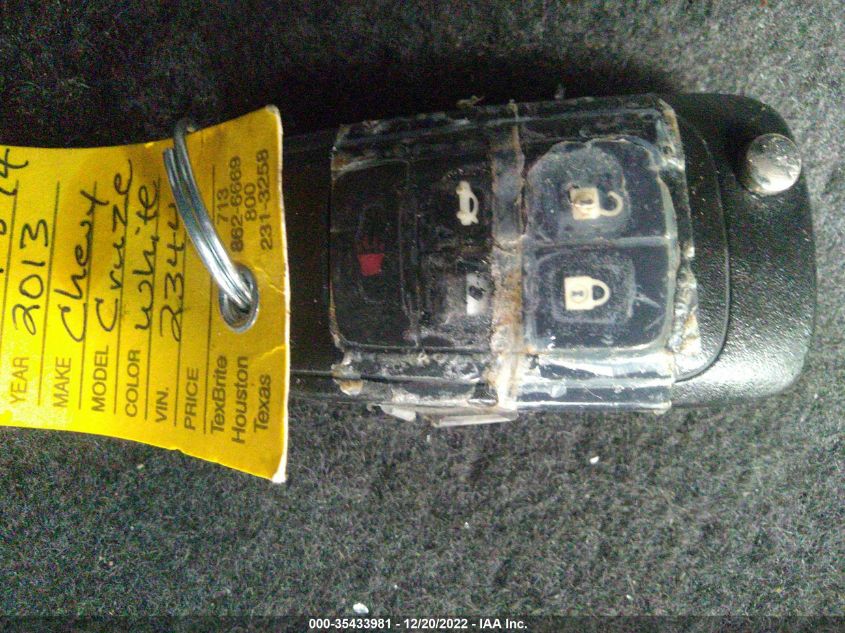 2013 Chevrolet Cruze Eco Auto VIN: 1G1PH5SB6D7182344 Lot: 35433981