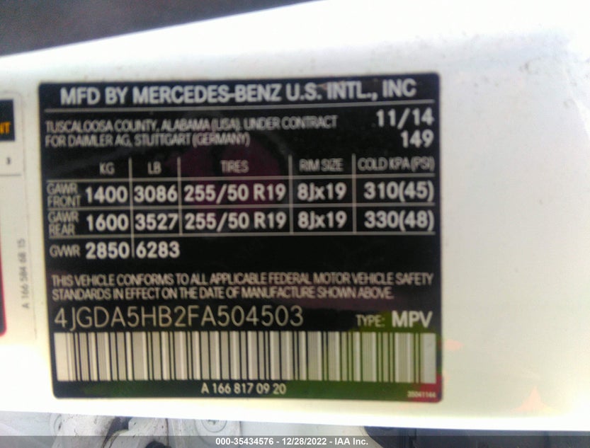 4JGDA5HB2FA504503