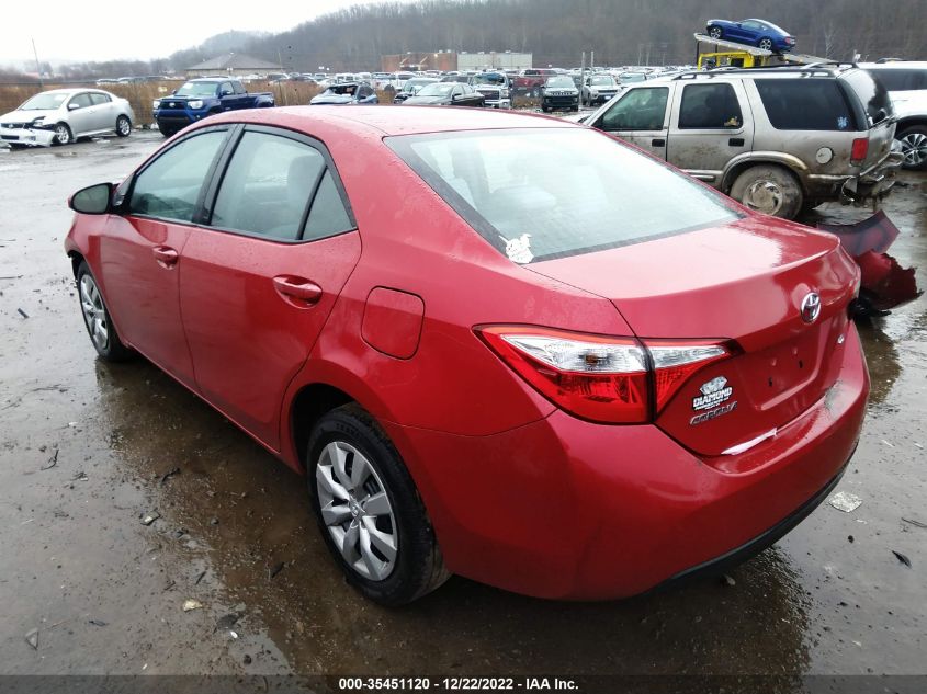 2015 Toyota Corolla Le VIN: 2T1BURHE4FC408825 Lot: 35451120