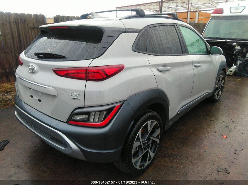 2022 Hyundai Kona Limited VIN: KM8K5CA36NU787312 Lot: 35452157