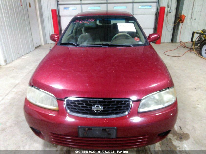 2001 Nissan Sentra Gxe VIN: 3N1CB51D41L475633 Lot: 35465629