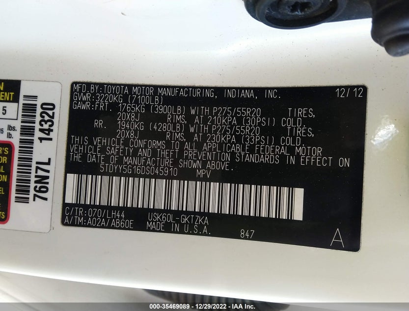5TDYY5G16DS045910