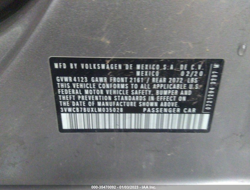 3VWCB7BUXLM035028