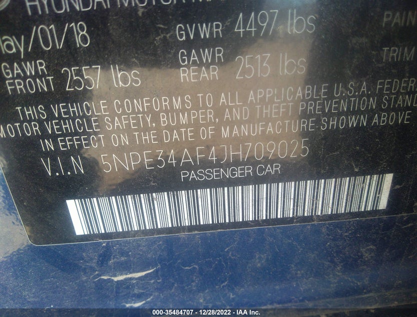 5NPE34AF4JH709025