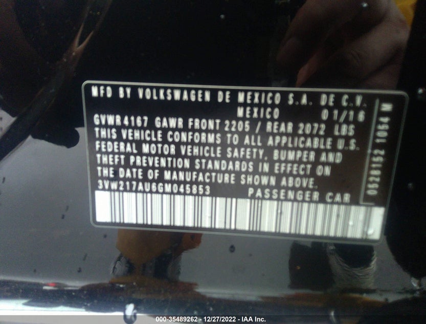 3VW217AU6GM045853